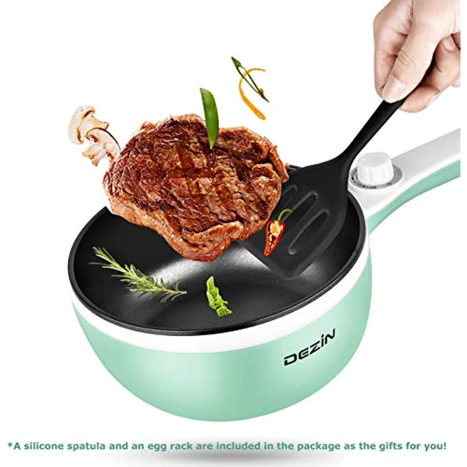 1.5L Mini Portable Hot Pot for Food Warmer With Heat Adjustment