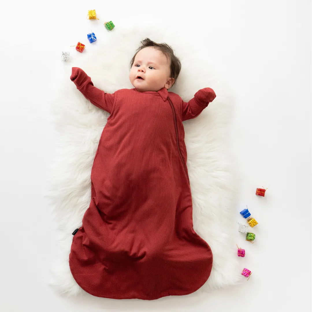 2.5 TOG Ribbed Bamboo Sleep Sack  - Burgundy