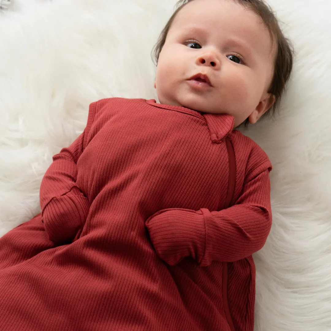 2.5 TOG Ribbed Bamboo Sleep Sack  - Burgundy