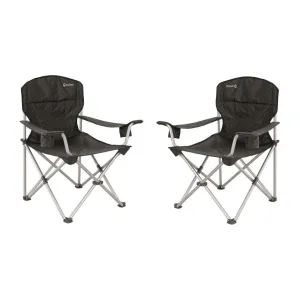 2x Outwell Catamarca XL Folding Chair Black