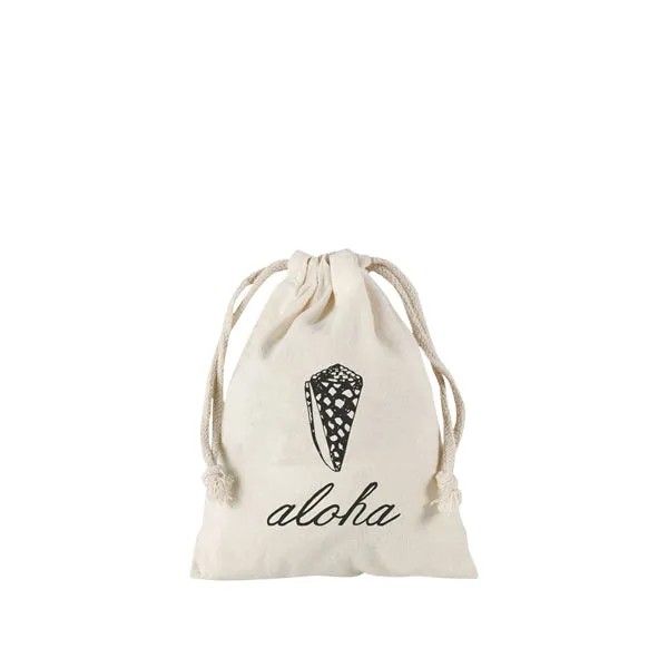 3"x5" Cone Shell Aloha Cursive Pouch