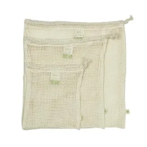 A Slice Of Green Organic Cotton Mesh Produce Bag Variety Pack - Set of 3