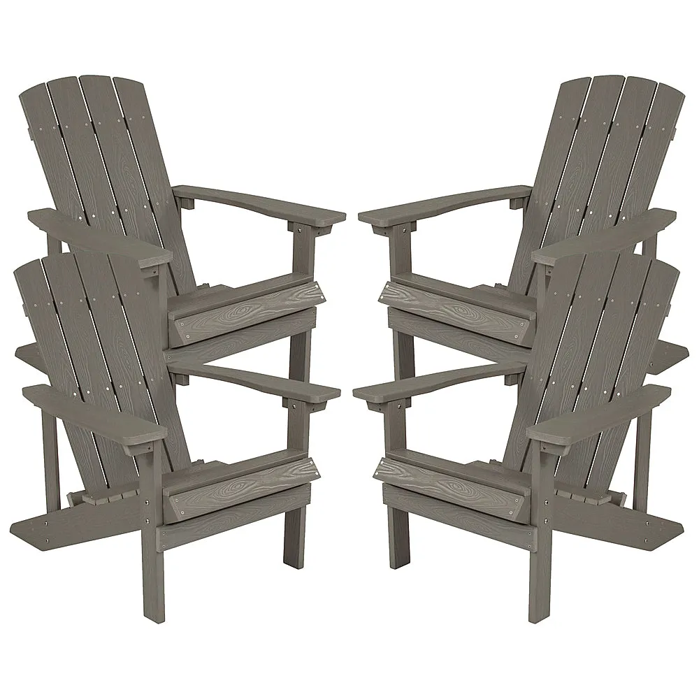 Alamont Home - Charlestown Adirondack Chair (set of 4) - Gray