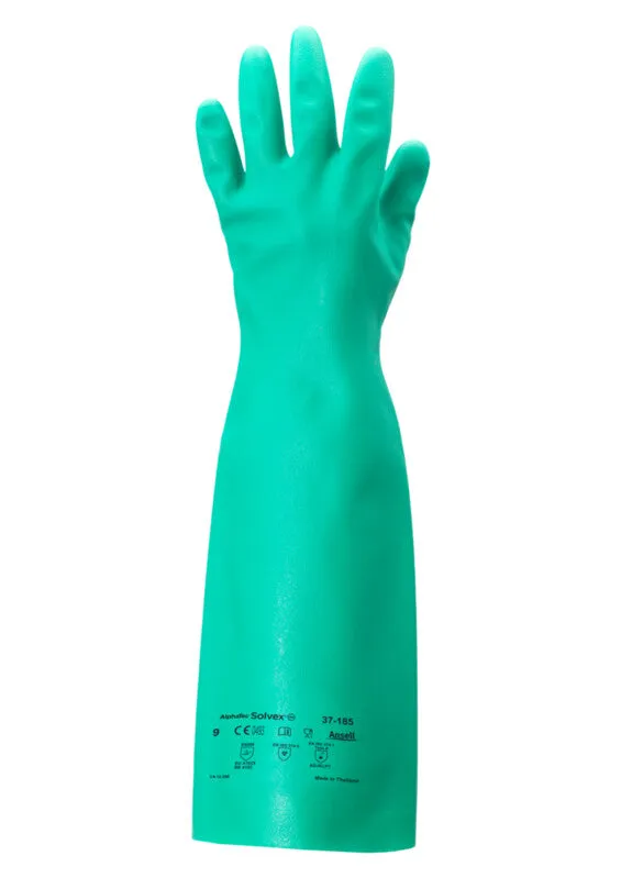 Ansell 37-185 AlphaTec Solvex Gloves 18" 22mil