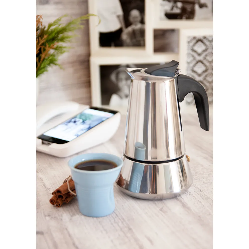 Biggcoffee Stovetop Espresso Maker, Moka Pot, Italian Coffee Maker,