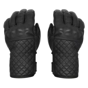 Black Leather Gloves † Mamba Negra