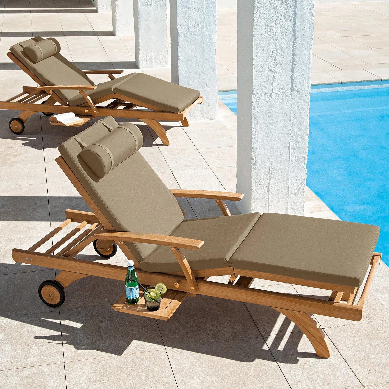 Capri Teak Lounger - Standard