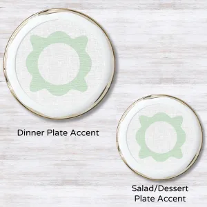 Caroline (Green) Plate Accents