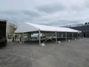 Clearspan Tent, 12M X 45M Plain Walls