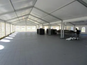 Clearspan Tent, 9M X 40M French Windows