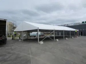 Clearspan Tent, 9M X 45M Plain Walls