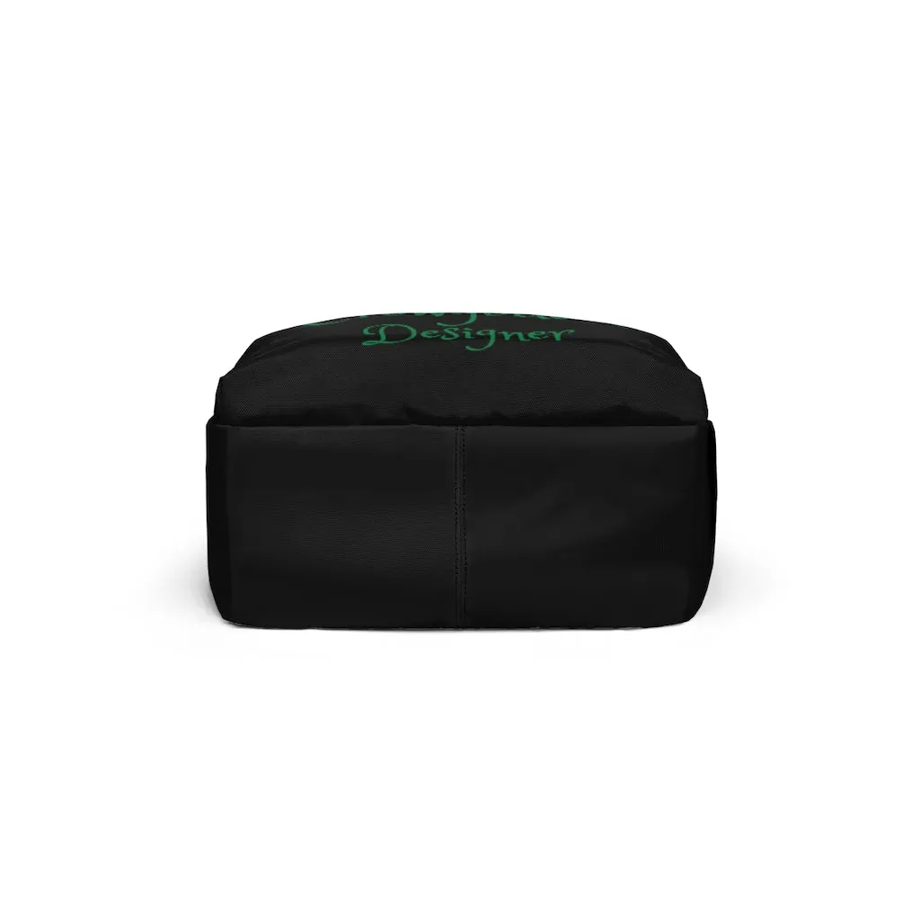 Crowgodshi Designer-X Backpack, GREEN LOGO