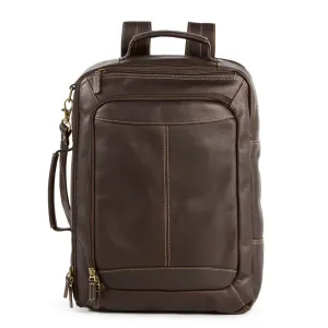 Day Trekr Leather Convertible Brief Backpack 771-1602