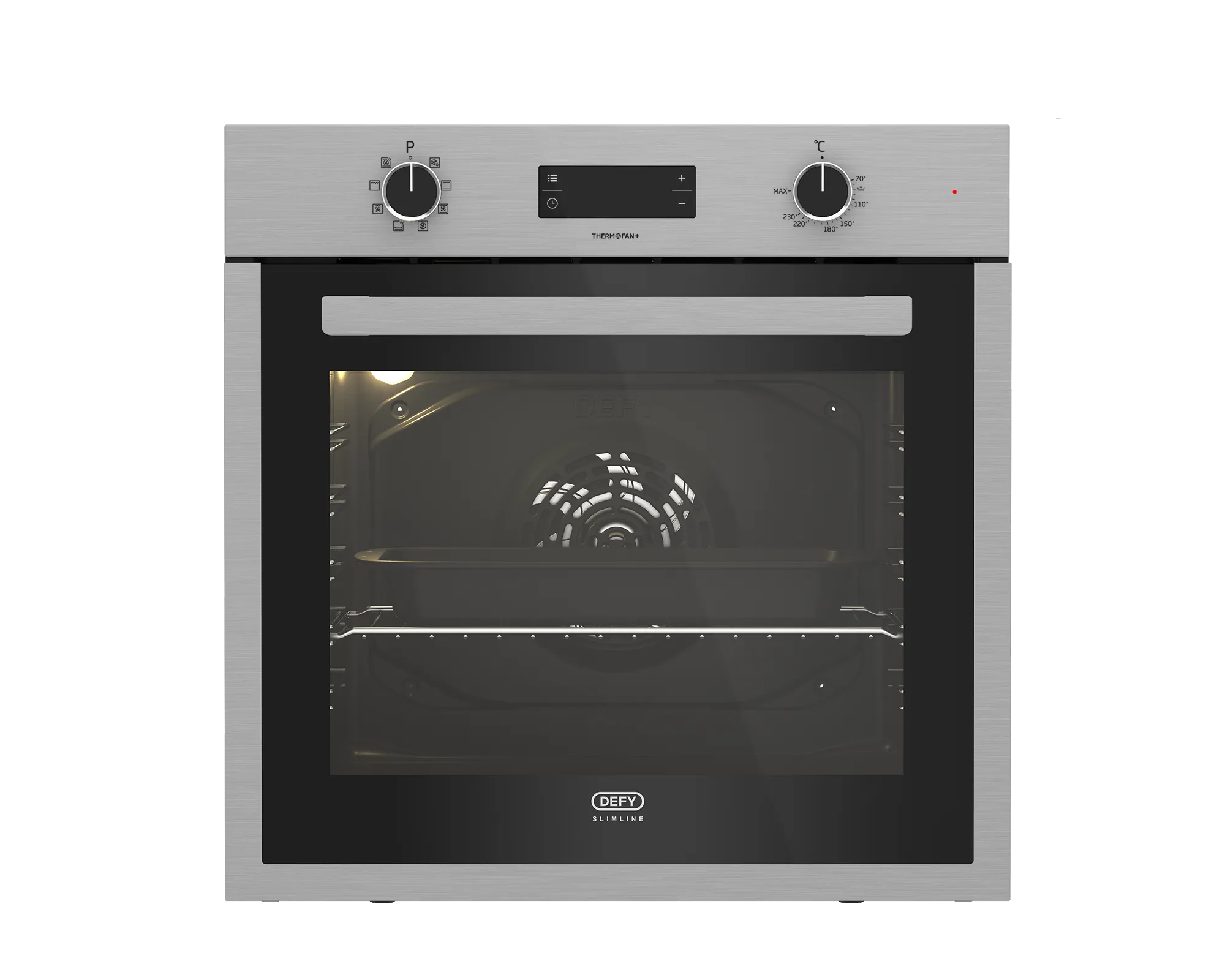 Defy 60cm Slimline Thermofan  Eye-Level Oven - Stainless Steel - DBO496