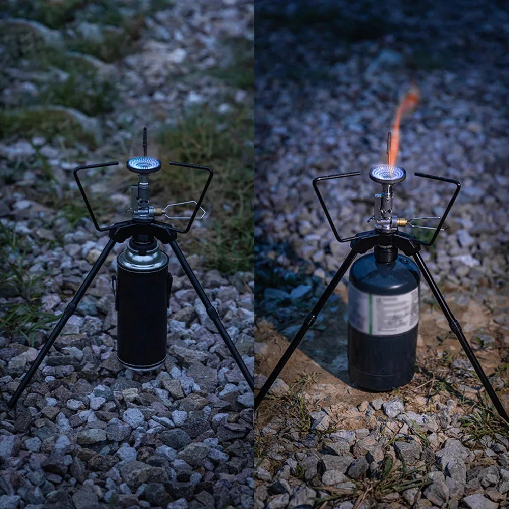 Detachable Aluminum Alloy GasStove Tripod Portable GasLamp Stoves Bracket Outdoor Furnace Rack Hiking Picnic Stoves Accessory