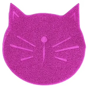 Emily Pets Litter Mat, Non Slip Litter Tracking Mat for Cats (Pink)