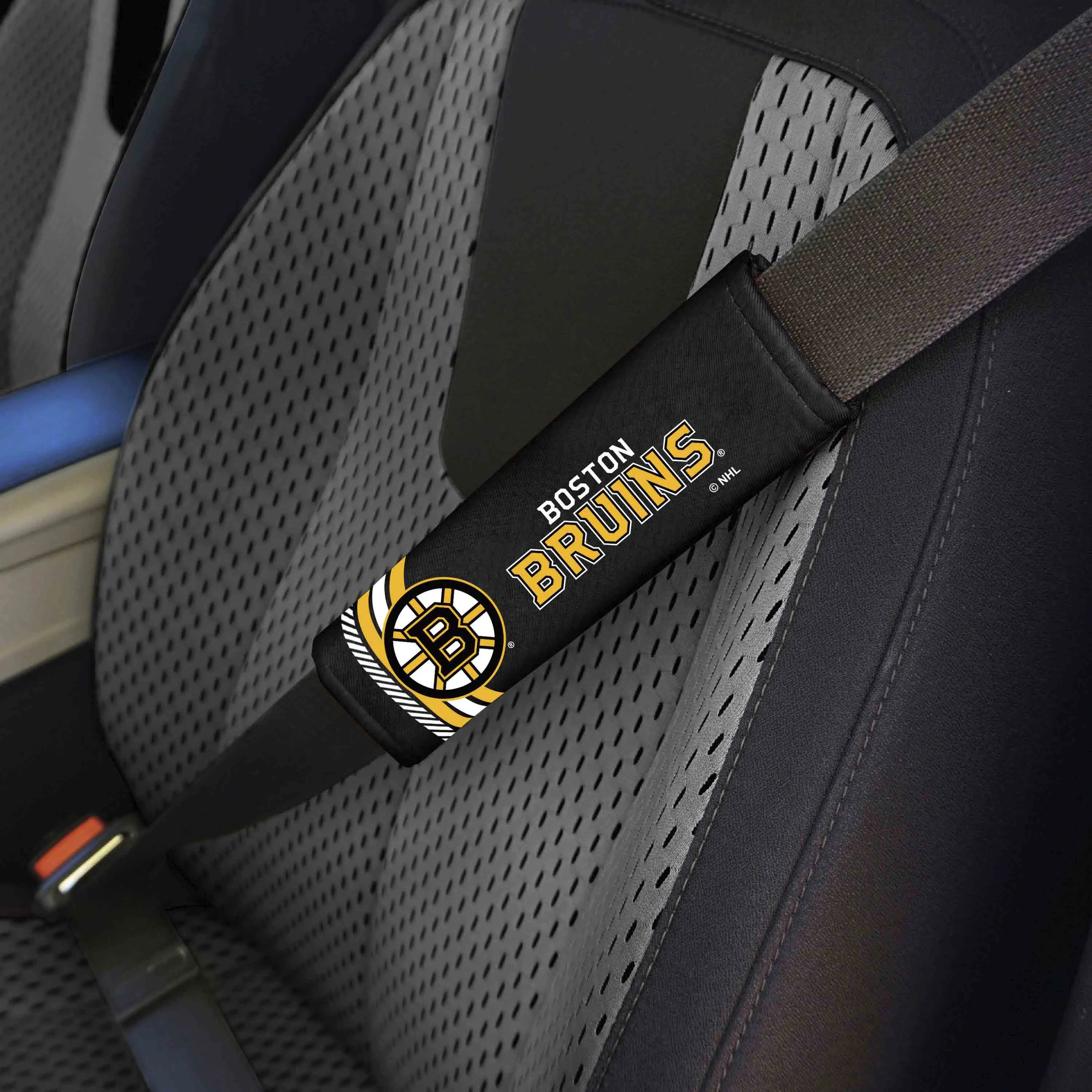 Fanmats Boston Bruins Team Color Rally Seatbelt Pad - 2 Pieces