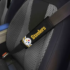 Fanmats Pittsburgh Steelers Team Color Rally Seatbelt Pad - 2 Pieces