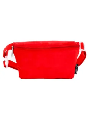 Fanny Pack | Slim | Faux Suede Red