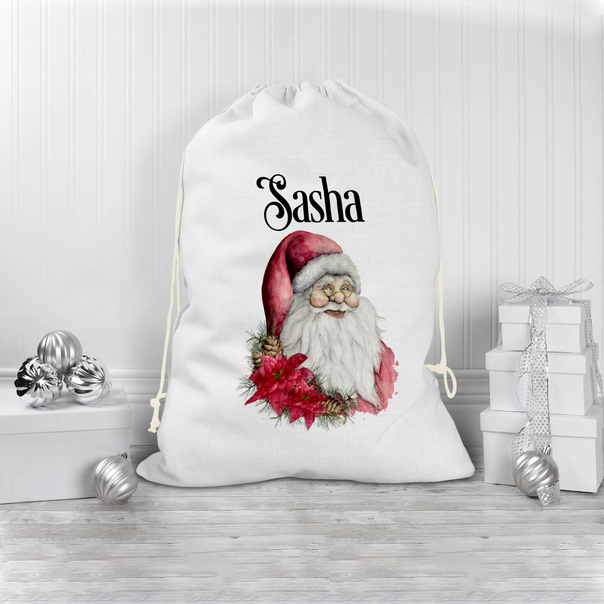 Father Christmas Personalised Christmas Santa Sack