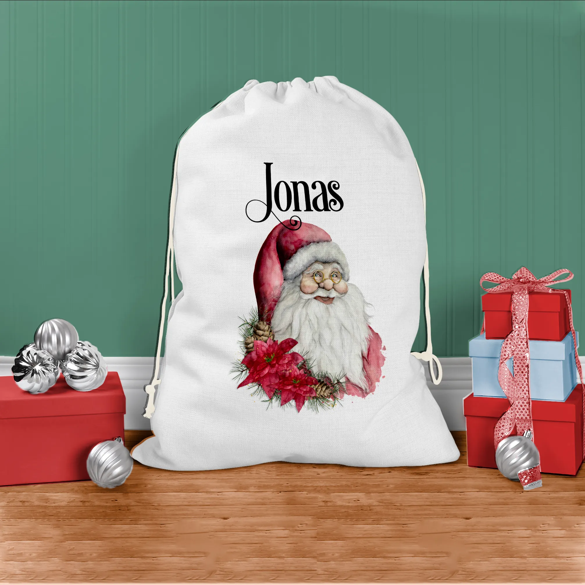 Father Christmas Personalised Christmas Santa Sack