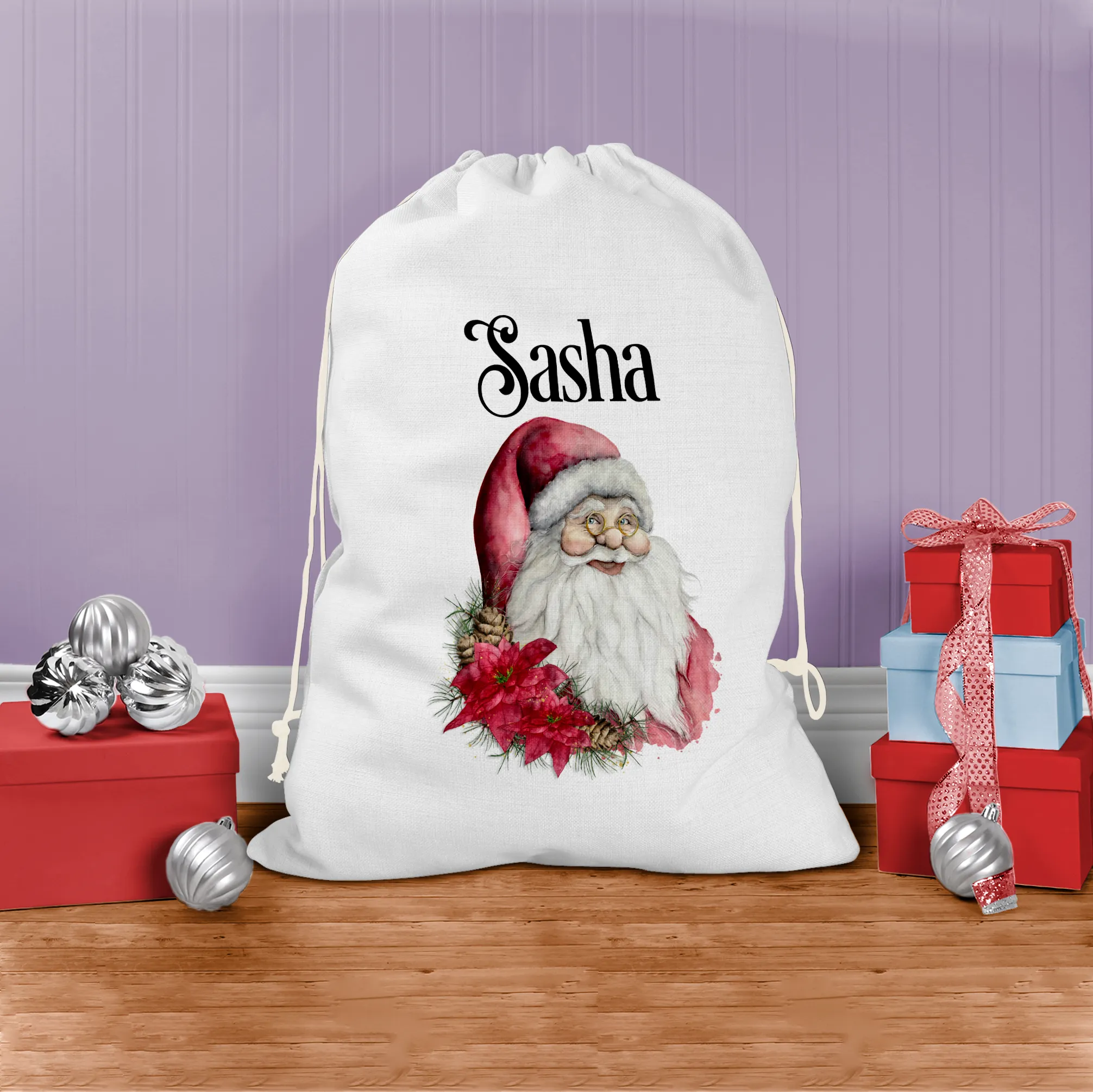 Father Christmas Personalised Christmas Santa Sack