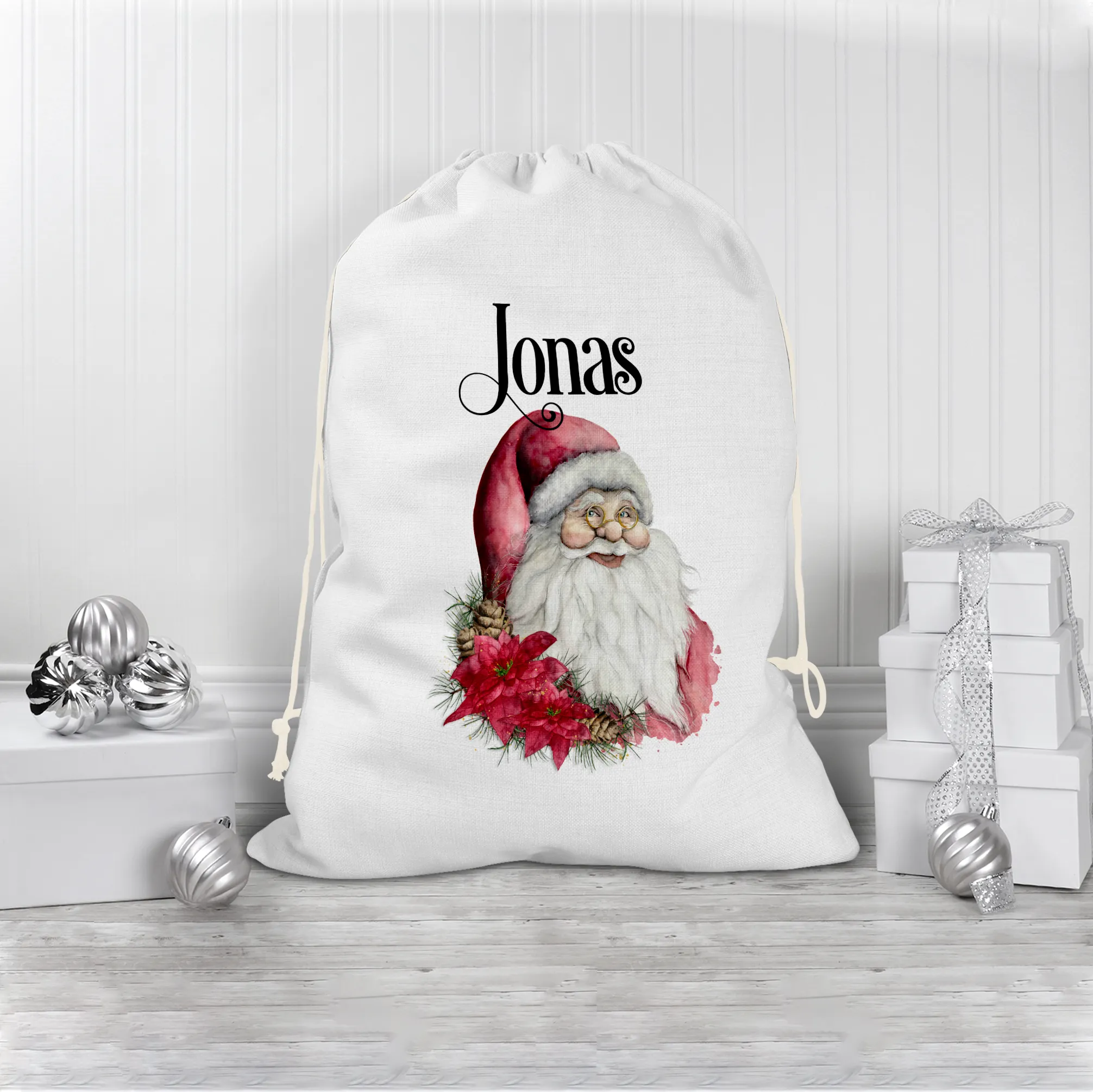 Father Christmas Personalised Christmas Santa Sack