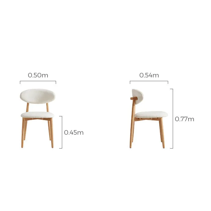 FELIX Boucle Wool Dining Chair