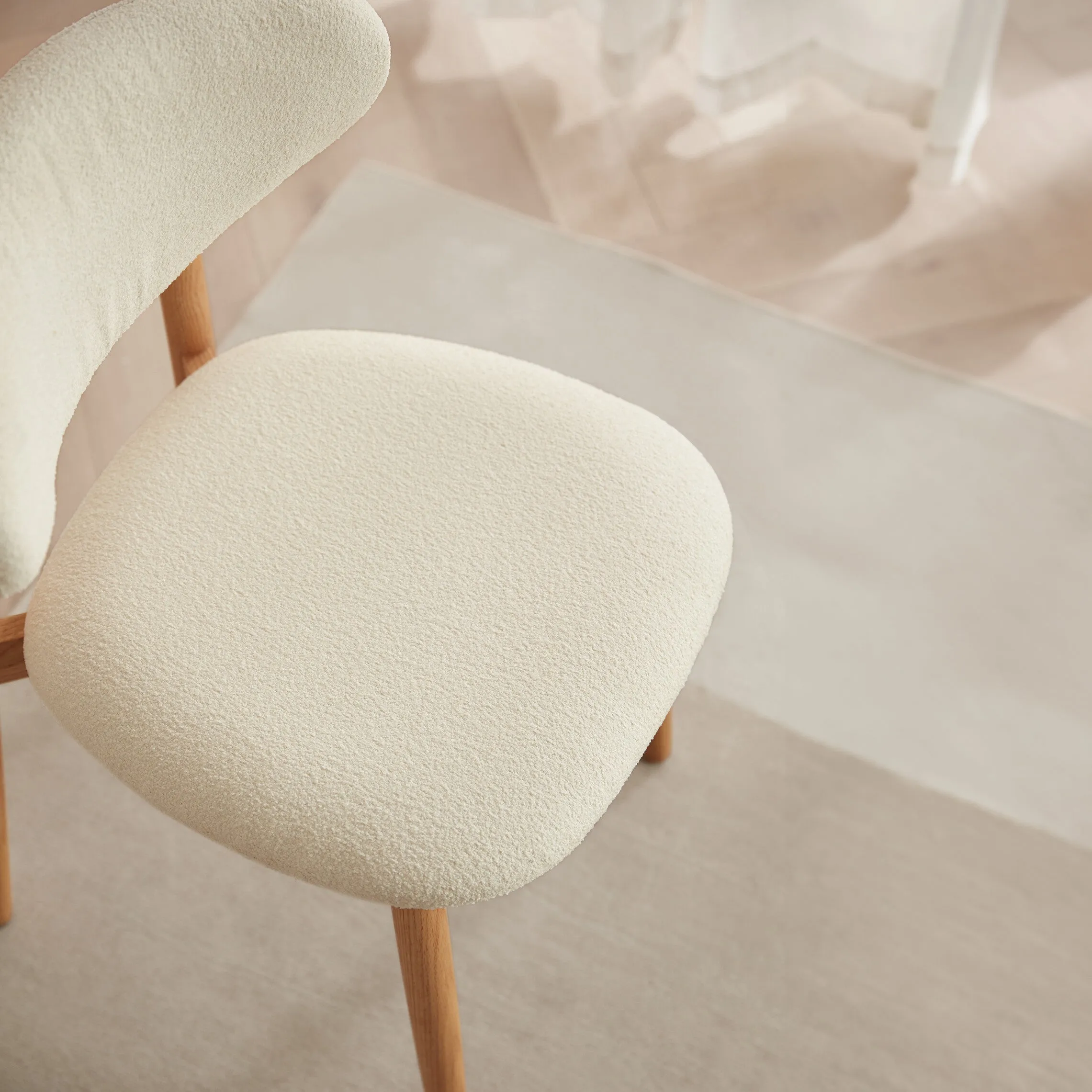 FELIX Boucle Wool Dining Chair