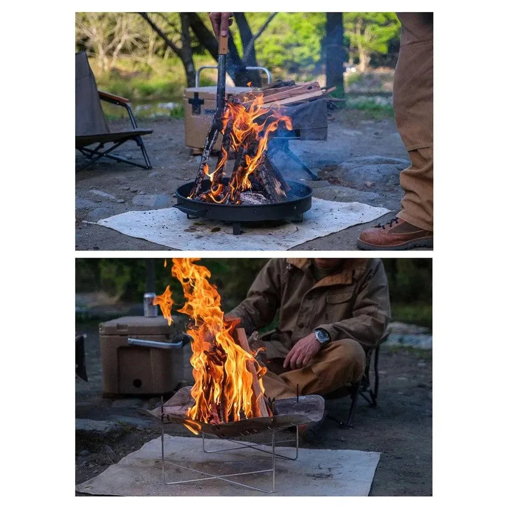 Foldable Camping Firewood Rack Ventilation Burners Auxiliary Frame Outdoor Stoves Accessories Camping Supplies