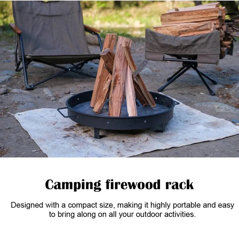 Foldable Camping Firewood Rack Ventilation Burners Auxiliary Frame Outdoor Stoves Accessories Camping Supplies