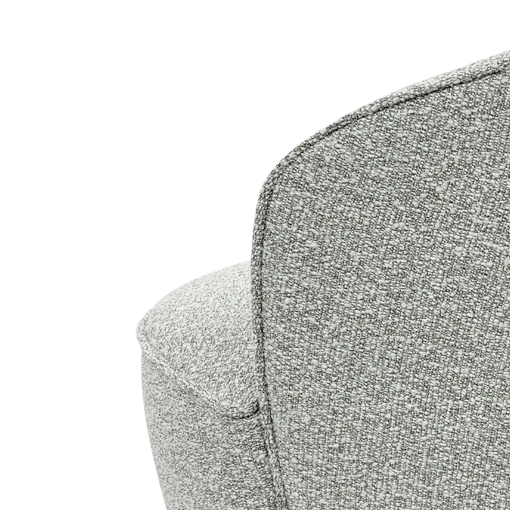 Fredric Lounge Chair - Silver Grey Boucle