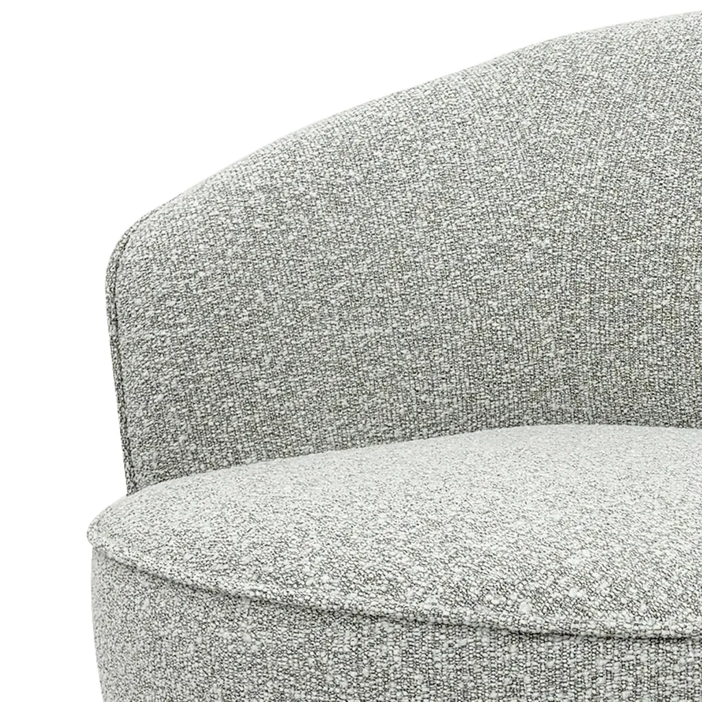 Fredric Lounge Chair - Silver Grey Boucle