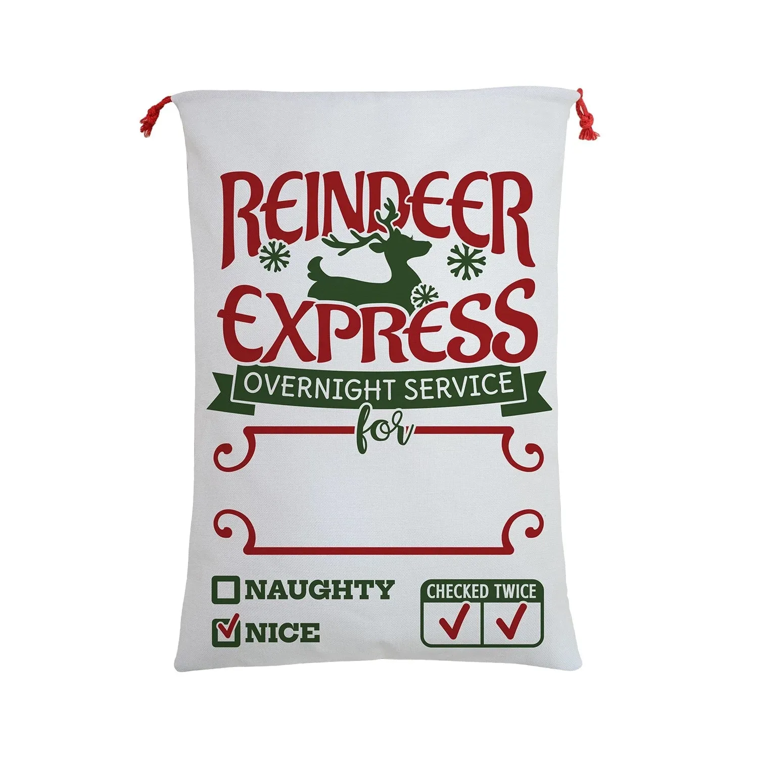 FREE GIFTSublimation Santa Sacks Santa Bags-