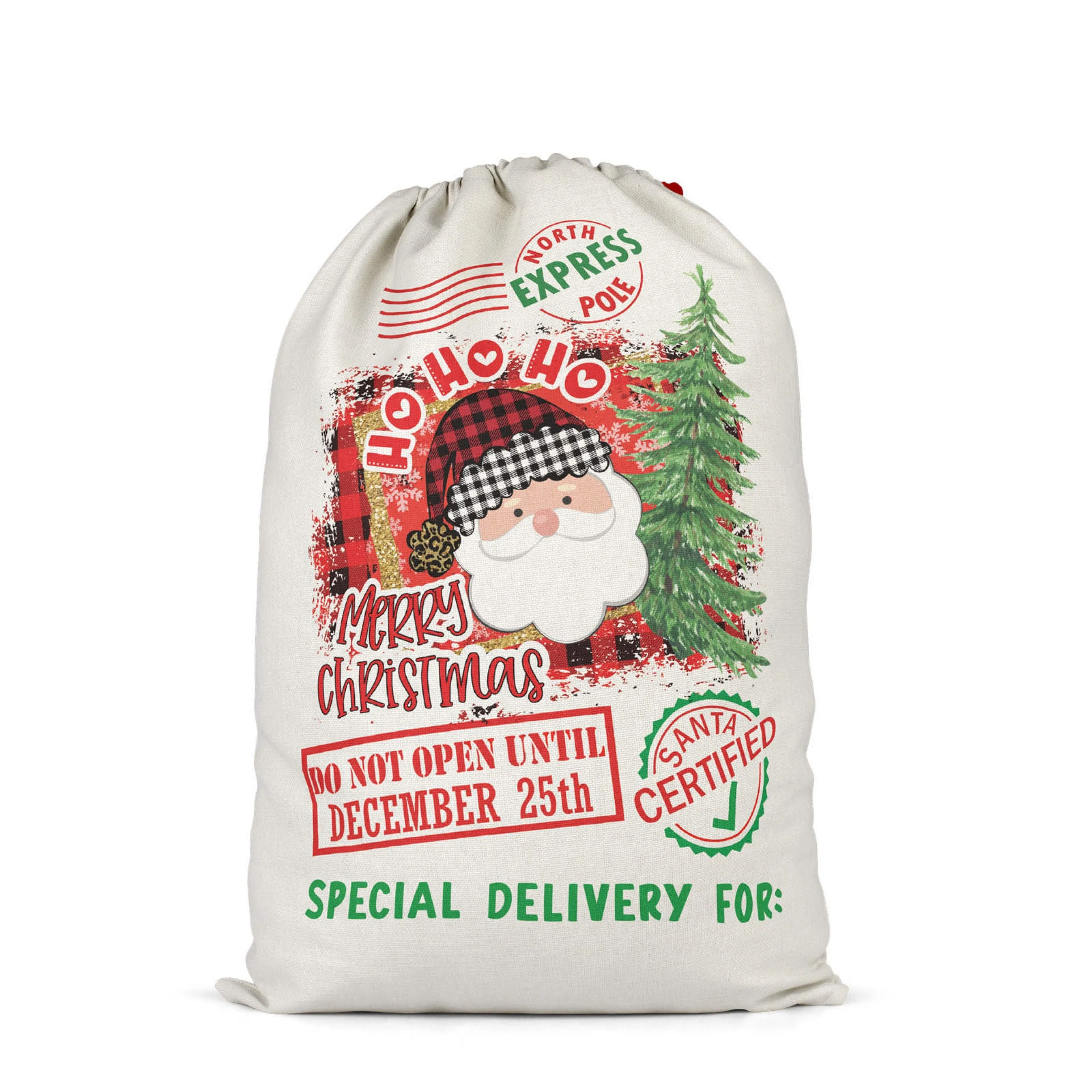 FREE GIFTSublimation Santa Sacks Santa Bags-