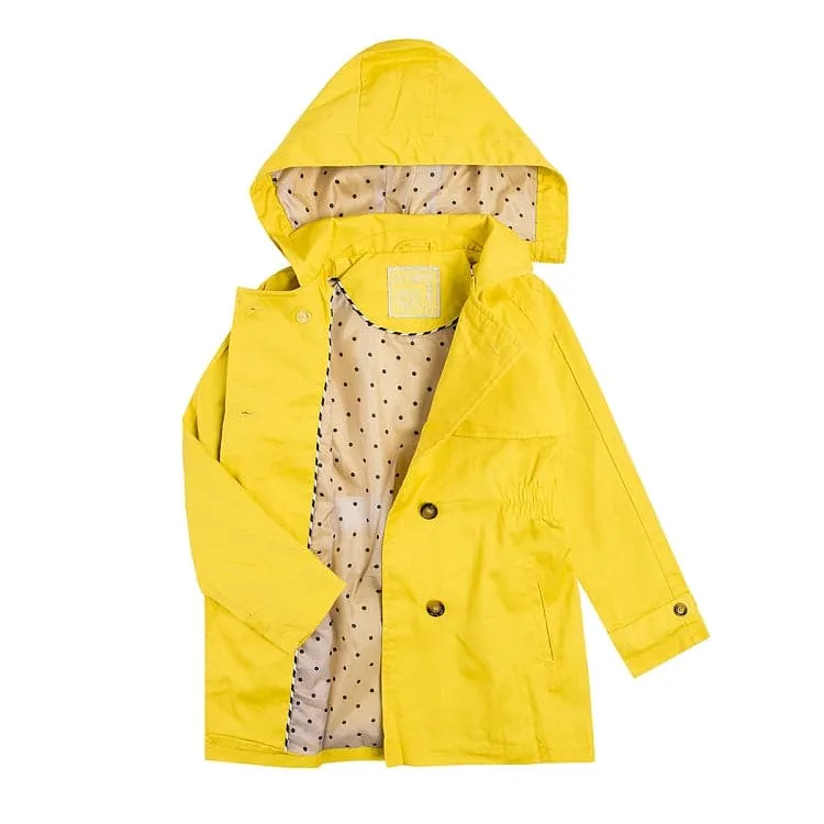 Girls Yellow Parka