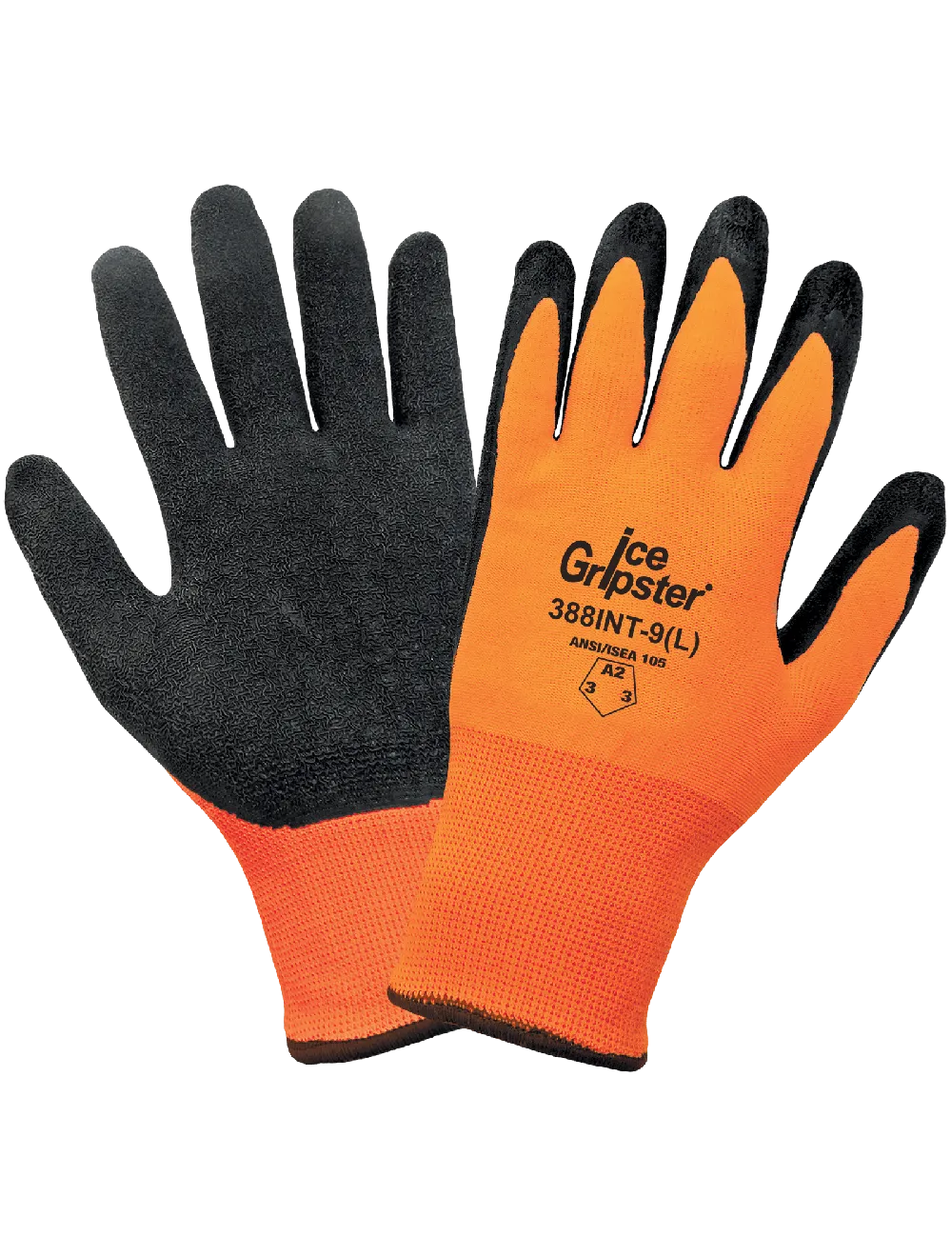 Global Glove Ice Gripster Etched Rubber Coated Gloves