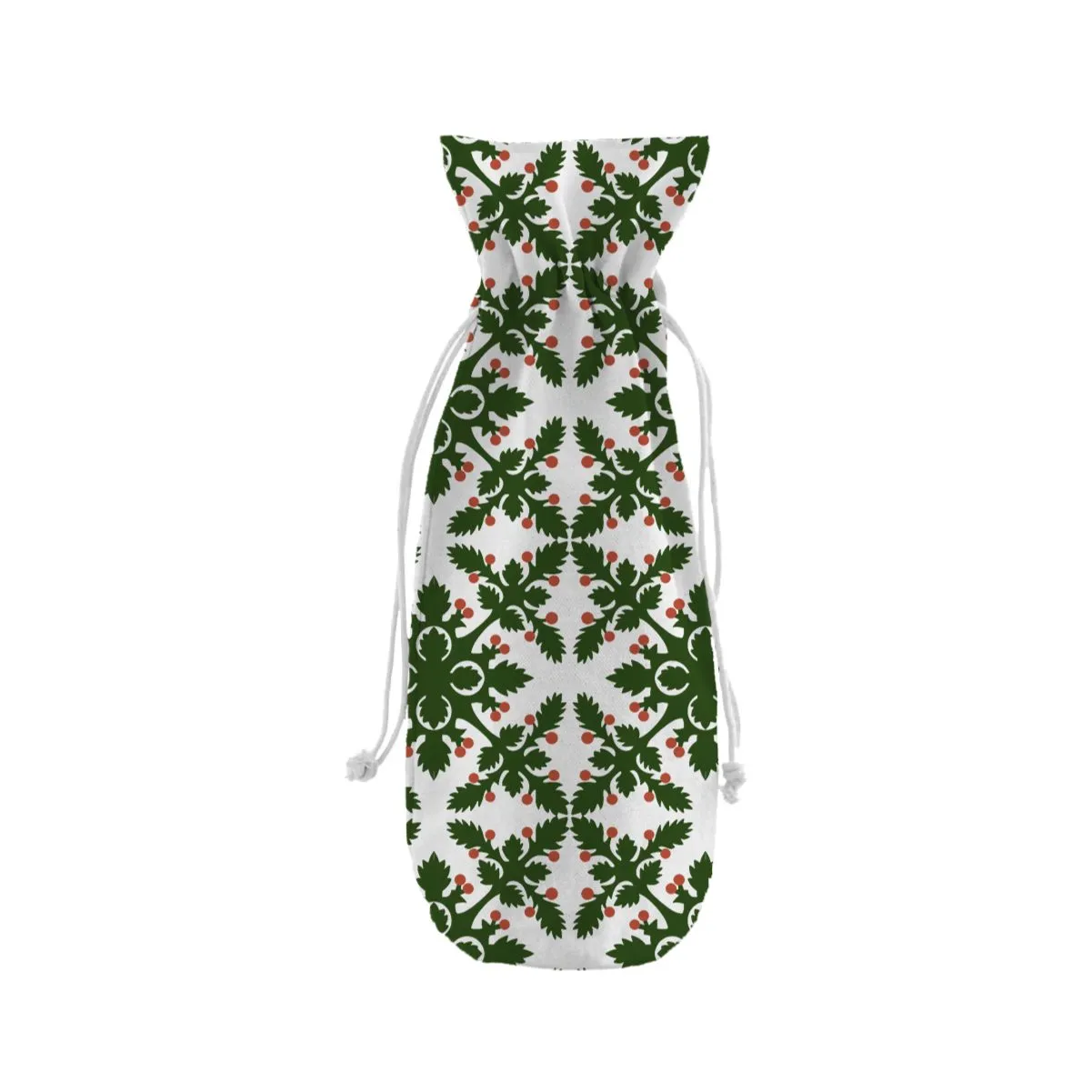 Green Quilt Wine Bottle Bag