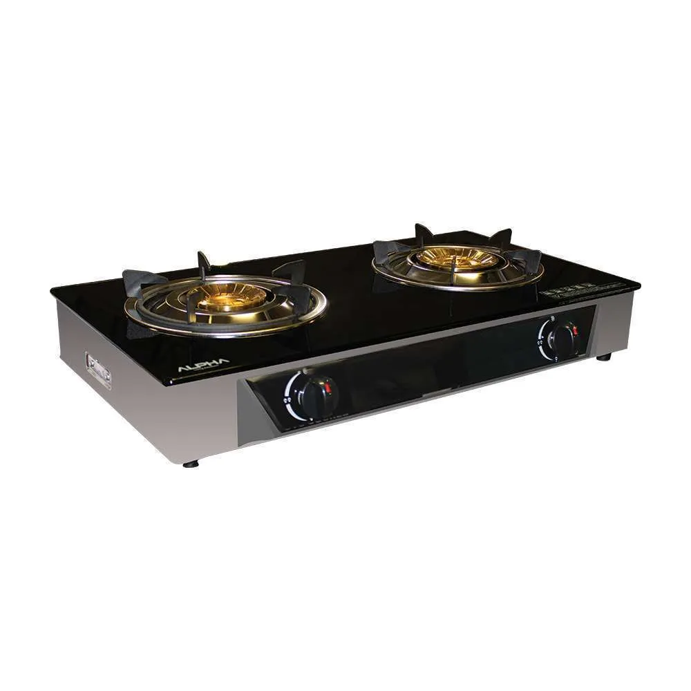 Home Basics/Alpha Table Top 2B Gas Stove Glass Top 8mm