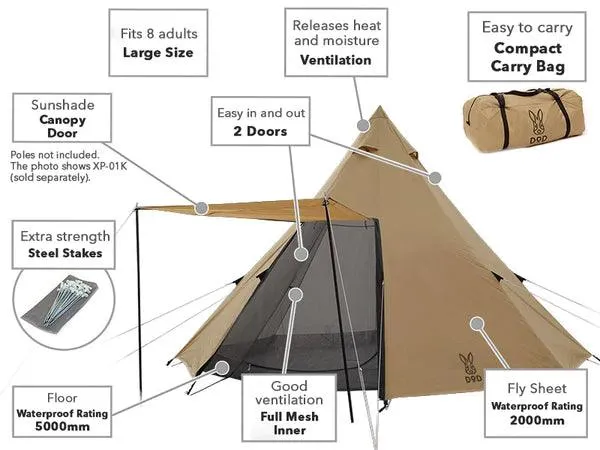 Ichi One Pole Tent (L)