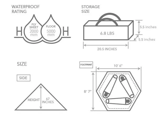 Ichi One Pole Tent (S)