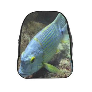 Light Blue Fish School Backpack