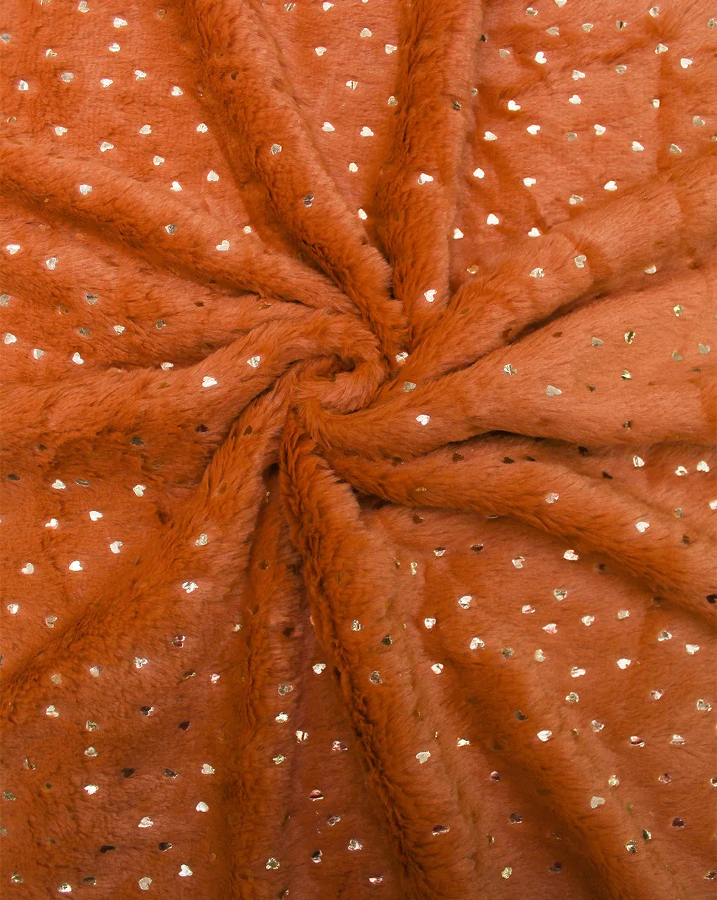 ORANGE ARTIFICIAL FUR FABRIC