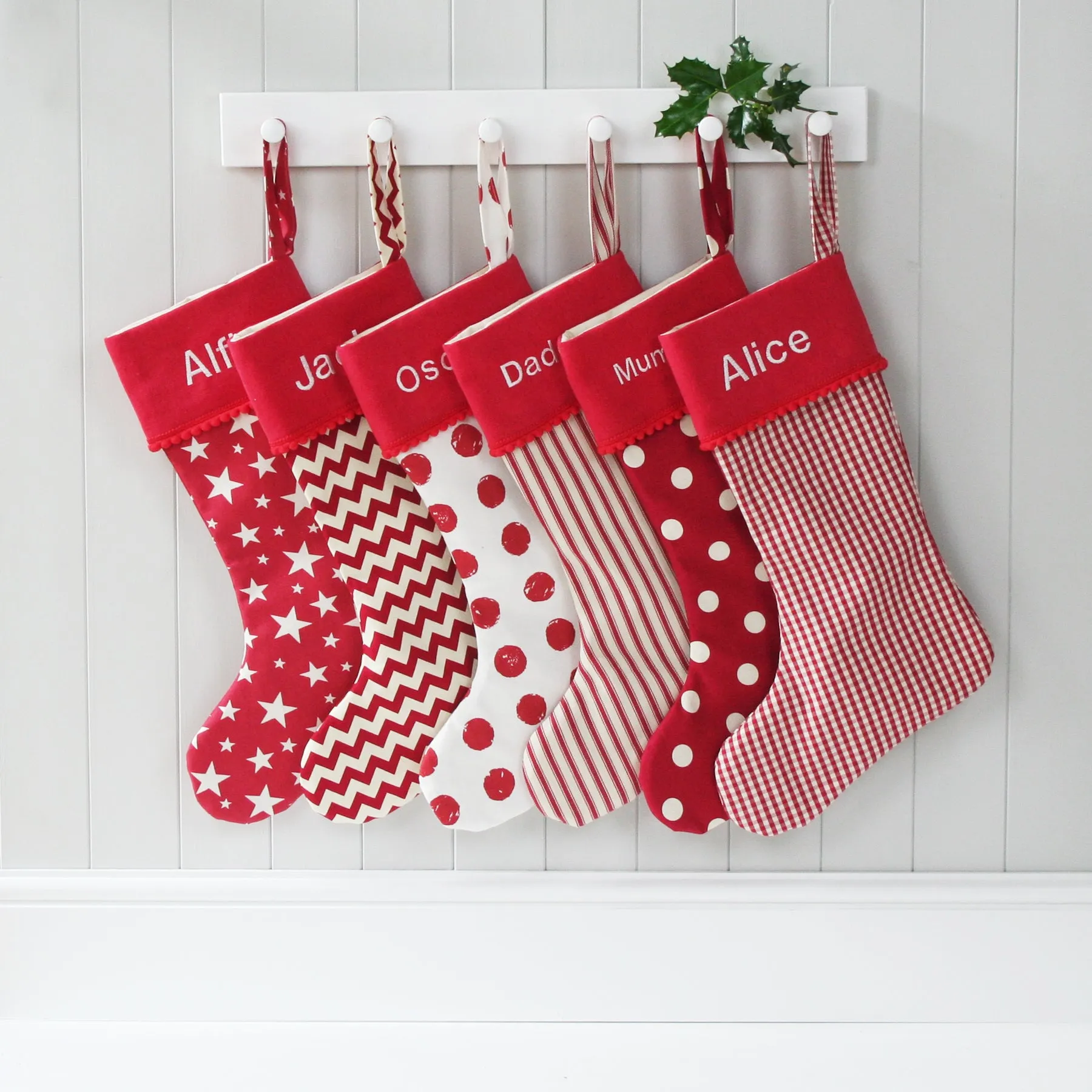 Personalised Christmas Stocking CHEVRONS