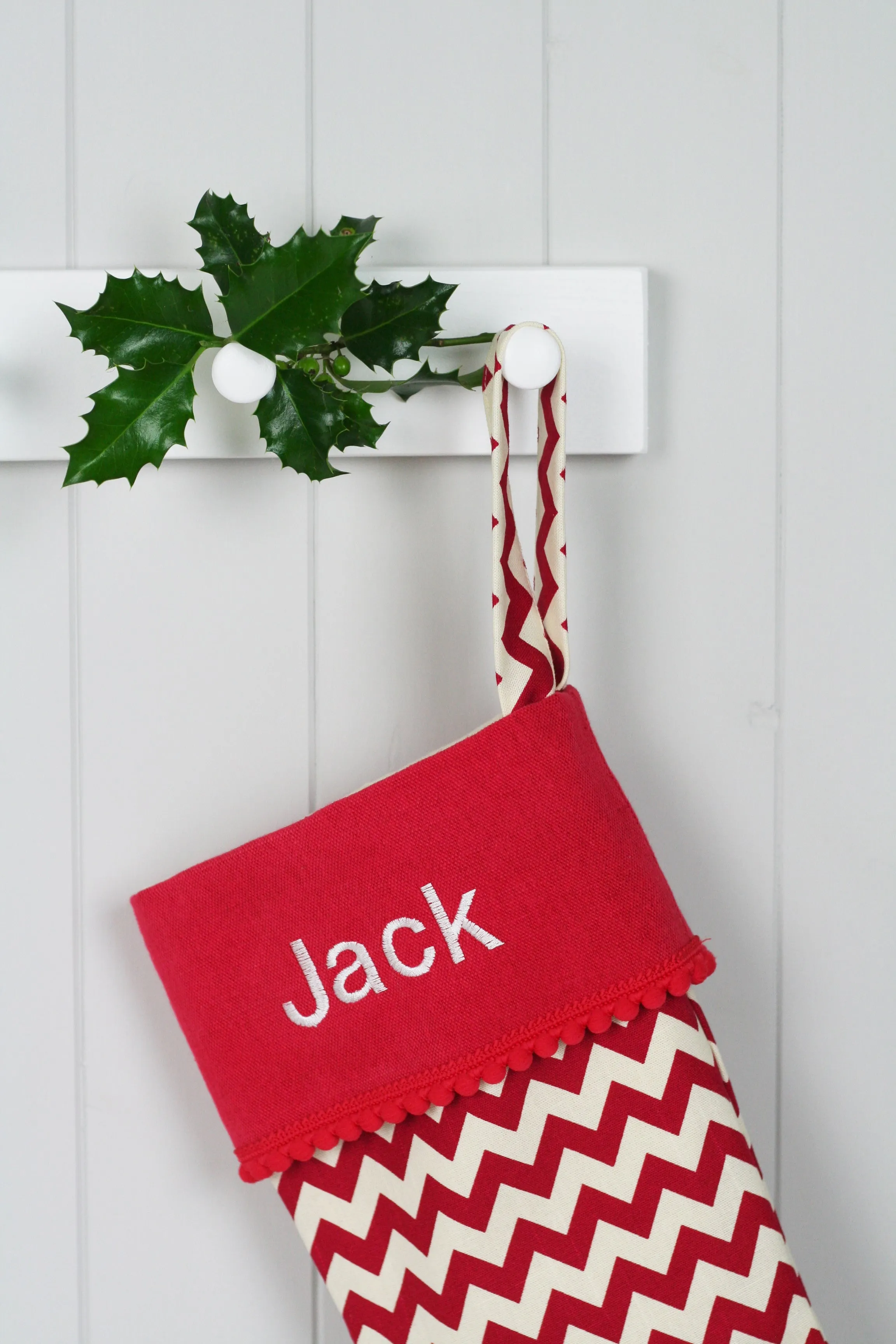 Personalised Christmas Stocking CHEVRONS