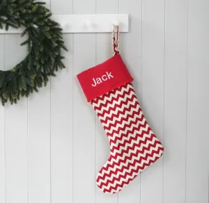 Personalised Christmas Stocking CHEVRONS