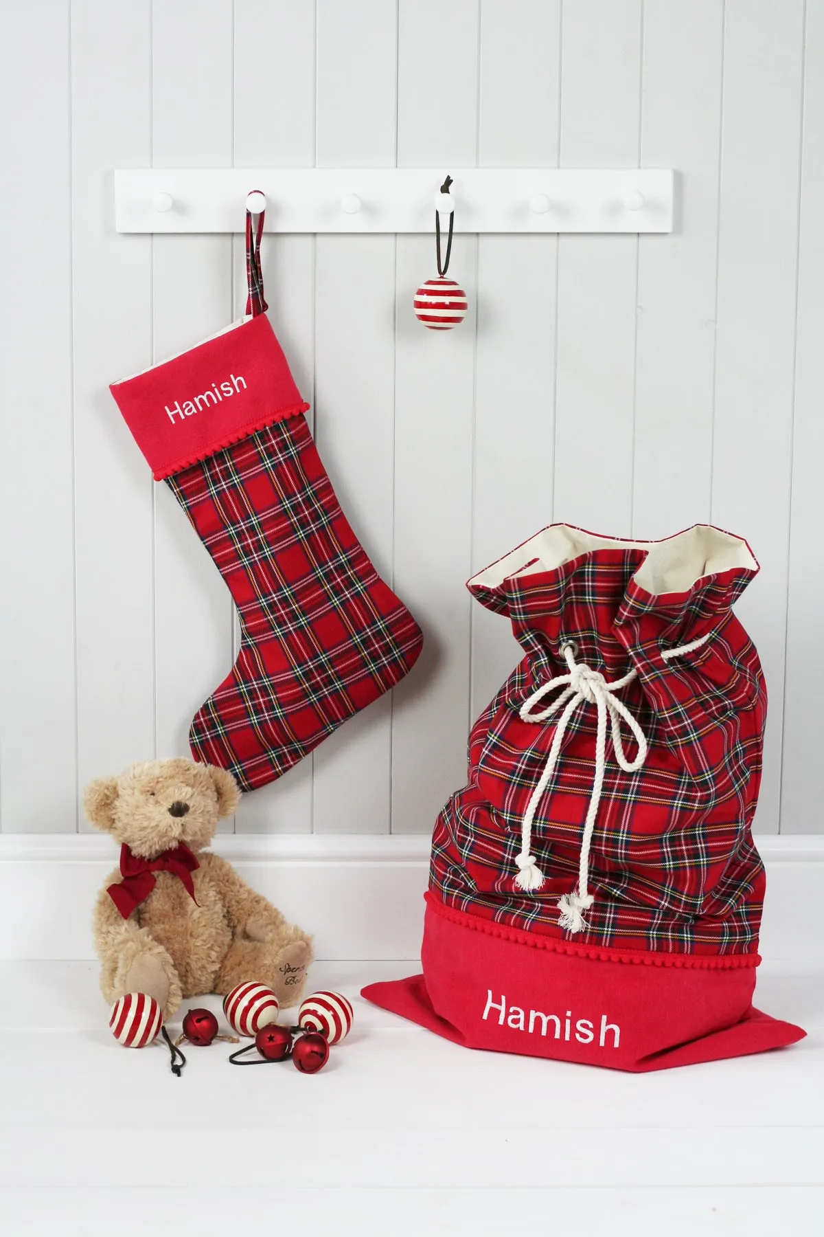 Personalised Santa Sack ROYAL STEWART TARTAN