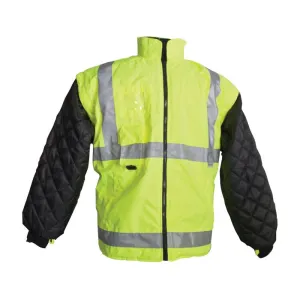 PIP ANSI TYPE R CLASS 3 ALL CONDITIONS 7 IN 1 COAT CLASS 2 INNER JACKET AND VEST COMBINATION Yellow 1 EA