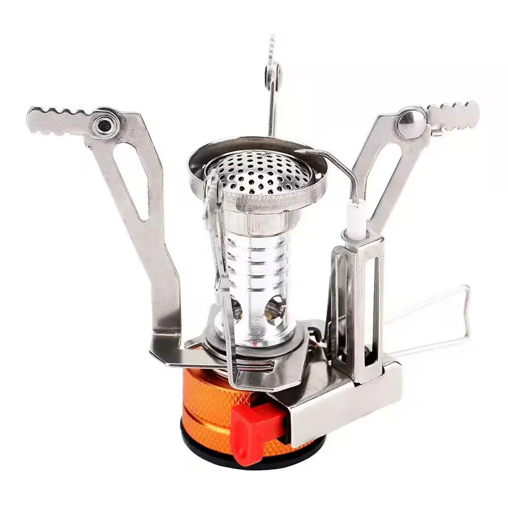 Portable All-In-One Outdoor Mini Camping Stove with Electronic Ignition