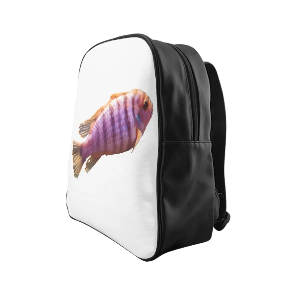 Purple Fish School Backpack